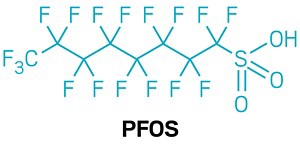 Chemical structure of perfluorooctane sulfonic acid. 09927-leadcon-pfos.jpg