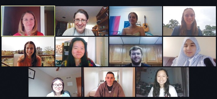 Photo of students participating in a virtual professional development session. 09826-feature3-session.jpg
