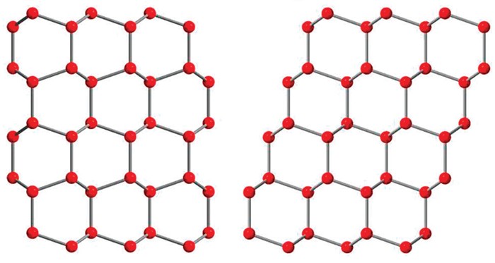 In clouds, cubic-structured ice